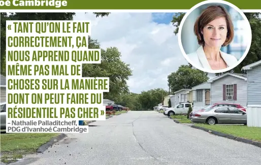  ?? PHOTOS COURTOISIE ?? Le Chesapeake Mobile Court, au Maryland, est l’un des parcs de maisons mobiles dans lesquels Ivanhoé Cambridge a investi.