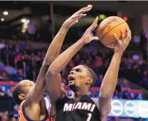 ?? AP FILE ?? Chris Bosh failed a physical last week and is not in the plans for the Miami Heat this season.