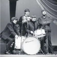  ??  ?? Joh, Paul, George and Ringo at the Empire.