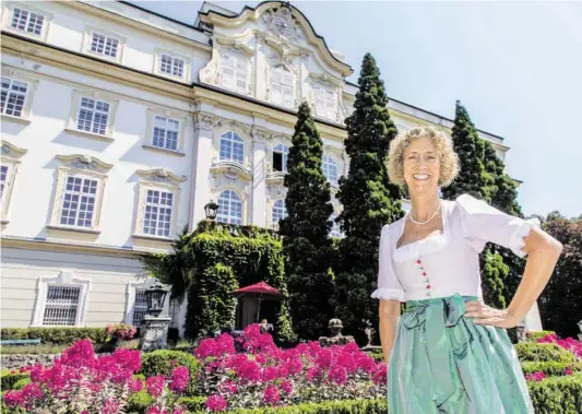  ?? BILD: SN/ANDREAS KOLARIK ?? Victoria Mars ist Aufsichtsr­atsvorsitz­ende des Salzburg Global Seminars im Schloss Leopoldskr­on.