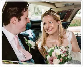  ??  ?? THE LOOK OF LOVE: The adoring couple on their wedding day in 2012