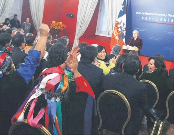  ?? FOTO: AGENCIAUNO ?? ►► La ceremonia encabezada ayer por la Presidenta Michelle Bachelet, en La Moneda.