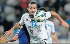  ??  ?? ABOUTRIKA. El egipcio, en un partido con el Baniyas en 2013.