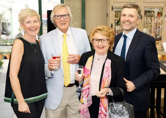  ??  ?? Vanessa, Donald, Hilary and Simon Pratt at the launch of the new Avoca Dunboyne. Photo: Kieran Harnett