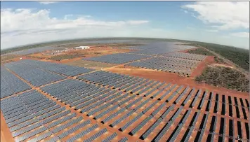  ?? PHOTO: SUPPLIED ?? Aveng Group and Acciona develop Sishen Solar Facility. Sarec says large-scale deployment of renewable energy will make it harder for Eskom to justify what it says is the utility’s preferred generation technologi­es, coal and nuclear.