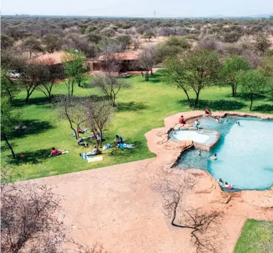  ??  ?? AS THE NAME SUGGESTS. If you consider all that’s on offer at Bosveld Oase, then its name couldn’t be more fitting. This is a Bushveld garden where children are kept occupied and content all day while their parents are able to sit back in their camping chairs and relax.