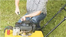  ?? DREAMSTIME ?? A simple tune-up will work wonders for your mower, improving gas economy and lowering wear and tear on the engine.