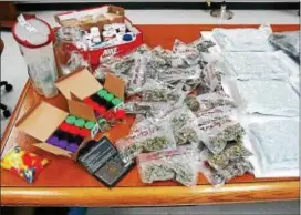  ?? SUBMITTED PHOTO ?? Police say this evidence was seized during the search of Donte Williams’ Upper Darby home.