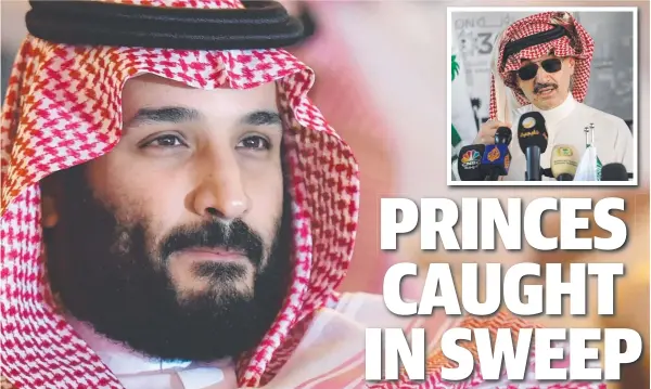  ?? Picture: AFP ?? Saudi Crown Prince Mohammed bin Salman, and (inset) Prince Alwaleed bin Talal.