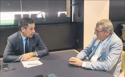  ?? FOTO: PERE PUNTÍ ?? director de MD, durante la entrevista que el presidente concedió ayer a este diario