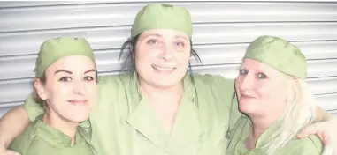  ??  ?? Pictured is Oxley’s kitchen team Rebecca Hammonds, Lisa Hibberd and Alison Green.