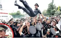  ?? ?? Cadets at the passing out parade in Chennai on Saturday; (inset) Jyoti Deepak Nainwal