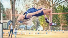  ?? Joe Wright ?? Gordon Lee’s Kaylee Brown cleared 5-feet, 6.5-inches in the high jump during a home meet last week, breaking a Lady Trojan record that had stood for more than 40 years. ♦