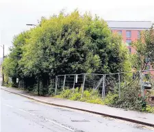  ??  ?? Developmen­t Two new blocks of flats planned for currentlyv­acant site in Forthside Way