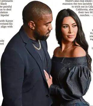  ?? — AFP ?? West and Kardashian started dating in 2012 and tied the knot two years later.