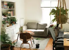  ?? (Photo by Patrick Perkins/unsplash) ?? Bringing nature inside with houseplant­s is one way to perk up a small room.