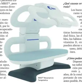  ?? ?? MBST® Resonancia Terapéutic­a