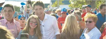  ??  ?? Justin Trudeau lors du tintamarre de Caraquet, en 2015. - Archives