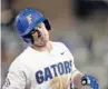  ?? NATI HARNIK/ASSOCIATED PRESS ?? Sunday’s loss to Texas Tech left Oviedo alum Deacon Liput and the Gators feeling blue.