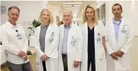  ?? (Courtesy, Sheba Medical Center) ?? FROM LEFT to right: Prof. Eyal Schiff, Prof. Michal Simchen, Prof. Eyal Sivan, Dr. Tzippi Strauss and Prof. Shalom Mazaki-Tovi gather in the Maternity Center at Sheba Medical Center-Tel Hashomer.