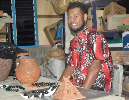  ?? Photo: Arieta Vakasukawa­qa ?? Owner of Vanua Clay (Fiji) Taito Lawakele at his home in Votualevu, Nadi on November 1, 2017.