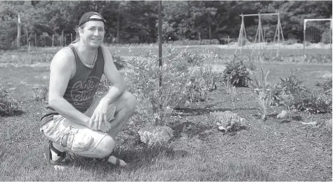  ?? [FAISAL ALI / THE OBSERVER] ?? As a member of the Wellesley Community Garden, Steve Kingsbury will be helping to care for the new pollinator garden, which has yet to bloom. The garden, open to all, can be found on Gerber Road, near the corner of Nafizger Road, across from the Wellesley Home Centre.