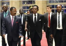  ??  ?? STEPHANE DE SAKUTIN| AFP Chefe de Estado Teodoro Obiang quer mais justiça no país