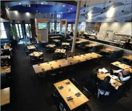  ?? STAFF FILE PHOTO ?? The 235-seat dining room at MoMo’s American Bar &amp; Grill in Walnut Creek. The restaurant, which opened in early 2017as an offshoot of a San Francisco location, recently closed.