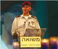  ?? (Assaf Shilo/Israel Sun) ?? IDF DEPUTY Chief of Staff Maj.-Gen. Yair Golan delivers remarks at Kibbutz Tel Yitzhak.