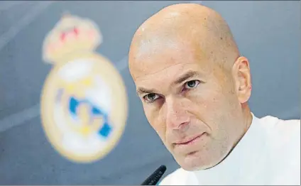  ?? FOTO: EFE ?? Zidane tiene dudas en el once ante la Real Sociedad por la proximidad del duelo ante el PSG