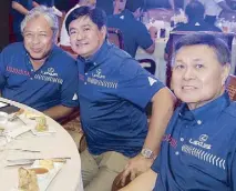  ??  ?? Philippine Airlines (PAL) president and COO Jaime Bautista, Lexus Manila Inc. consultant for external a airs Danny Isla and Renato Reyes