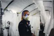  ?? ANNA MARIA BARRY-JESTER — KHN ?? Dr. Jeanne Noble, director of the COVID response at the University of California-San Francisco medical center, stands inside a tent set up outside of the emergency department to handle patient overflow.