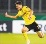  ?? Martin Meissner / Associated Press ?? Dortmund’s Gio Reyna, 17, could make his U. S. nationalte­am debut this month as the Americans play two games in Europe.