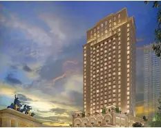  ?? ?? FACING the iconic Arco de Emperador, Arcovia Hotel will be managed by Megaworld Hotels & Resorts, the country’s biggest hotel developer and operator, and will formally open its doors by 2029.