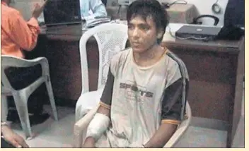  ?? HANDOUT PHOTO ?? Kasab told his interrogat­ors he moved swiftly from dacoity to jihad after seeing some Lashkar stalls in Rawalpindi.