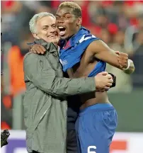  ?? — Getty Images file ?? Jose Mourinho says Paul Pogba is happy and has the desire to work for the team.