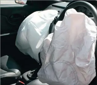  ??  ?? A British coroner has determined that a driver died from ‘white powder’and ‘noxious contents’ he breathed in following an accident in which his car’s airbag deployed.