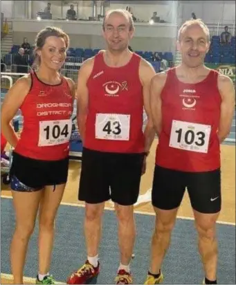  ??  ?? A smiling trio of Jenny Gregory, Frank Cruise and Karl Carton at the NIA meeting in Abbotstown.