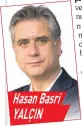  ??  ?? Hasan Basri YALÇIN