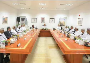  ?? – ONA ?? MEETING: The second meeting of The Research Council this year was held under His Highness Sayyid Shihab bin Tariq Al Said, Advisor to His Majesty the Sultan, Chairman of the TRC.