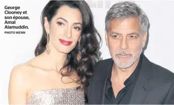  ?? PHOTO WENN ?? George Clooney et son épouse, Amal Alamuddin.