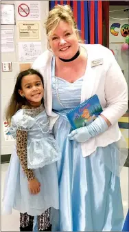  ?? Photo submitted ?? Principal Tanya Johnson and one of her students both dressed as Cinderella.