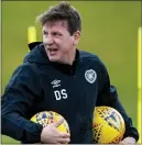  ??  ?? Hearts manager Daniel Stendel has waived his wages