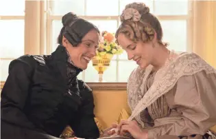  ?? HBO ?? Suranne Jones, left, as Anne Lister and Sophie Rundle as Ann Walker in a scene from “Gentleman Jack.”