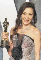  ?? AMY SUSSMAN/GETTY IMAGES ?? Michelle Yeoh at the Vanity Fair Oscar Party.