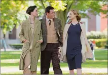  ?? CLAIRE FOLGER/ANNAPURNA PICTURES ?? From left, Rebecca Hall, Luke Evans and Bella Heathcote star in “Professor Marston & the Women Women.”