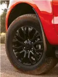  ??  ?? Black rims and red paint suit the FX4’S punchier visual aesthetic.