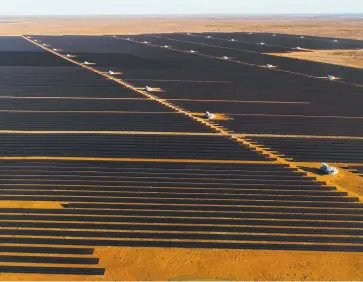  ?? Picture: SUPPLIED ?? LAND ALIENATION: Solar farms are taking over the landscape.