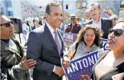  ?? Marcio Jose Sanchez / Associated Press ?? Antonio Villaraigo­sa is supported by a super PAC that has raised more than $17 million to back his run for governor.