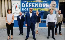  ??  ?? De gauche à droite : Virginie Escalier, Jean-Paul Perez (suppléant), Philippe Vardon, Nathalie Pavard (suppléante), Lionel Tivoli et Patrick Isnard. Marie-France Corvest, deuxième de liste, est absente de la photo. (Photo Frantz Bouton)